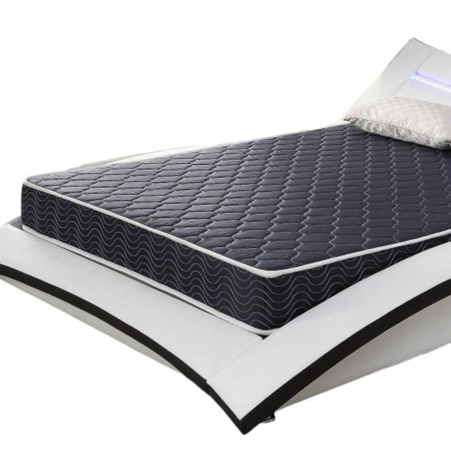 6 - inch waterproof high - density foam mattress with navy blue - quilted breathable fabric. Quilting ensures both style and airflow cool sleep. Full size