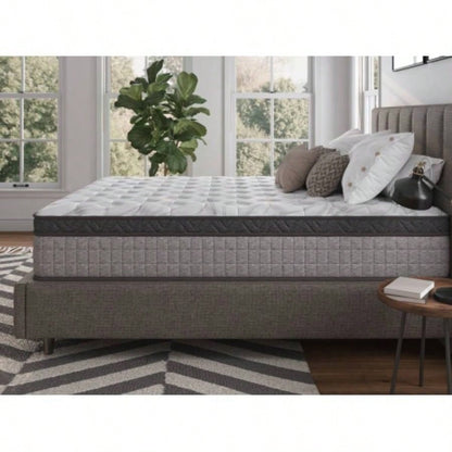 Support Coil 10 Hybrid Mattress - Medium Soft, Assembled in USA, Gel Foam, Pressure Relief