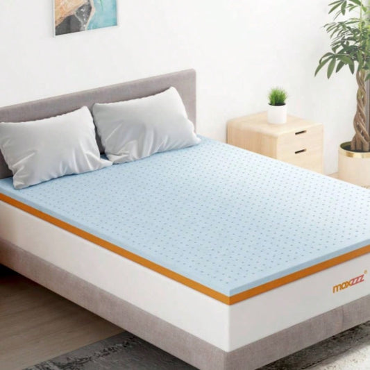 4 Inch Cool Gel Copper Foam Mattress Topper, King Size Bed Topper - CertiPUR - US Certified