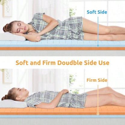 3 Inch Cool Gel Copper Foam Mattress Topper, Full Size Bed Topper - CertiPUR - US Certified