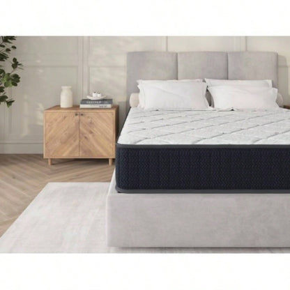 Assembled in USA - 10 Full Nest Basic Innerspring Hybrid Mattress, Pressure Relief, and Motion, CertiPUR - US and Oeko TEX Certified