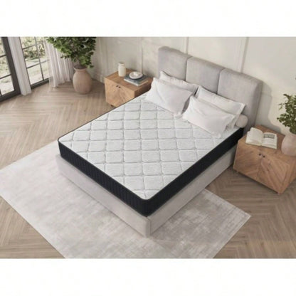 Assembled in USA - 10 Full Nest Basic Innerspring Hybrid Mattress, Pressure Relief, and Motion, CertiPUR - US and Oeko TEX Certified