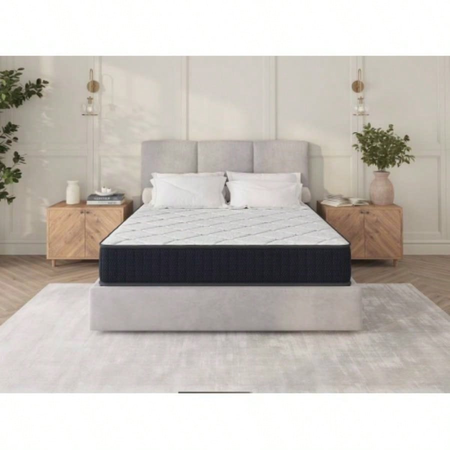 Assembled in USA - 10 Twin Nest Basic Innerspring Hybrid Mattress, Pressure Relief, and Motion, CertiPUR - US and Oeko TEX Certified