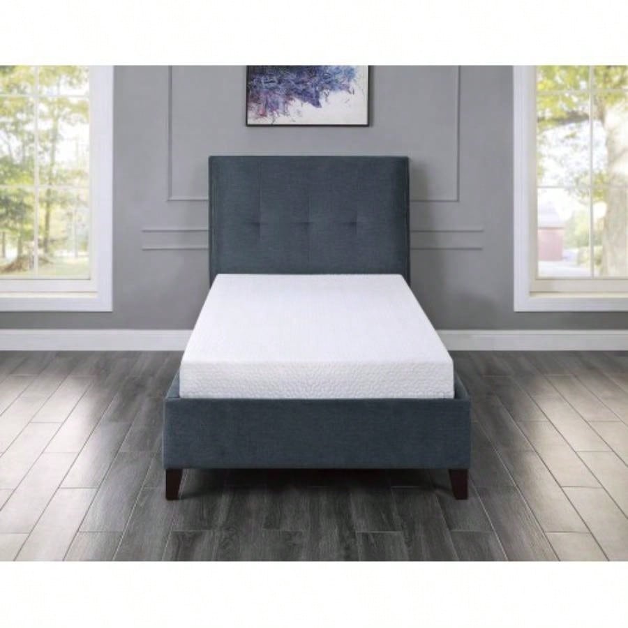 6 - inch Twin Size Bed Mattress Gel - Infused Foam Mattress, Firm, White, Mattress in a Box