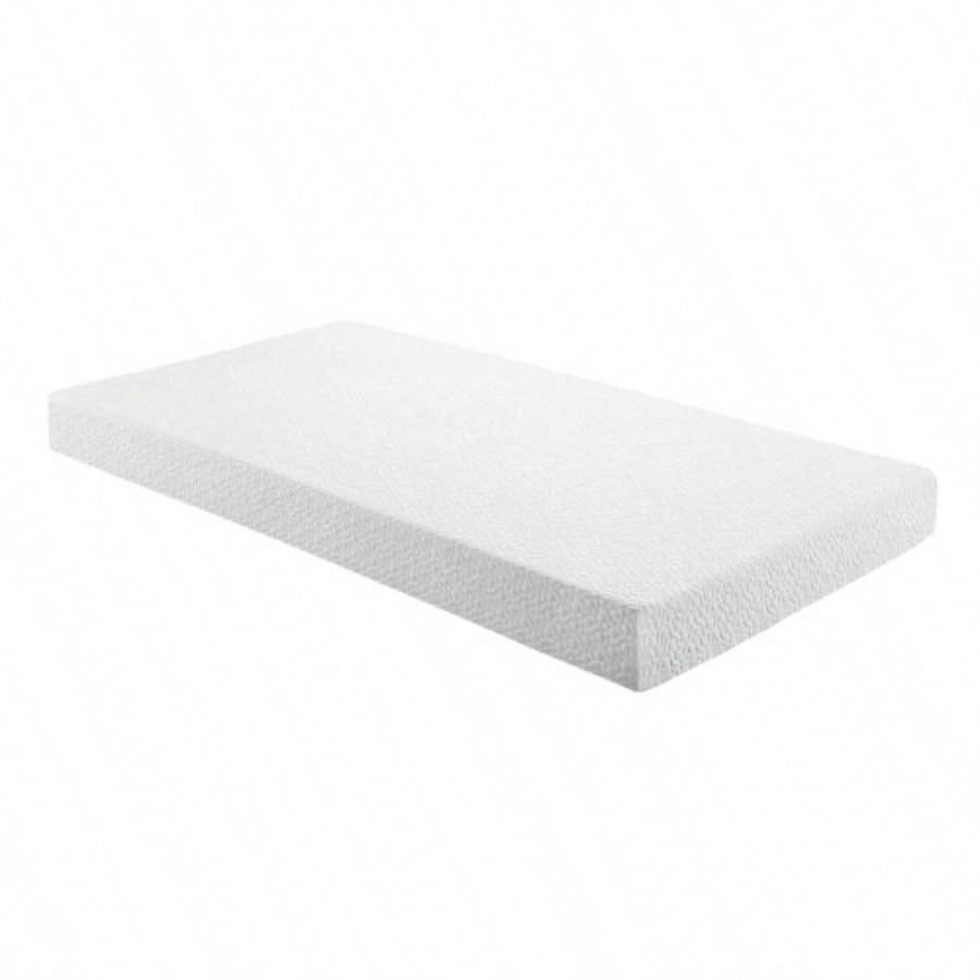 6 - inch Twin Size Bed Mattress Gel - Infused Foam Mattress, Firm, White, Mattress in a Box