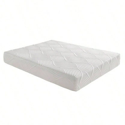 6 - inch Twin Size Bed Mattress Gel - Infused Foam Mattress, Firm, White, Mattress in a Box