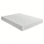 6 - inch Twin Size Bed Mattress Gel - Infused Foam Mattress, Firm, White, Mattress in a Box