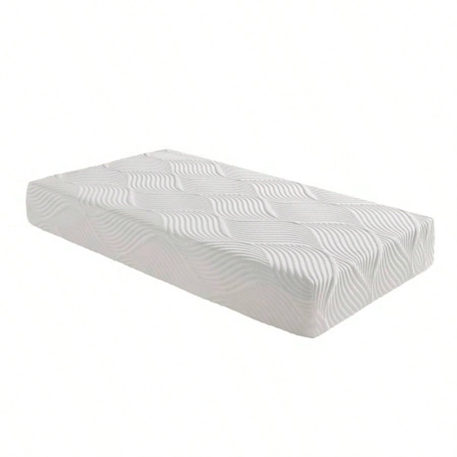 6 - inch Twin Size Bed Mattress Gel - Infused Foam Mattress, Firm, White, Mattress in a Box