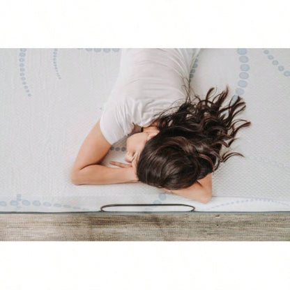 Omne Sleep 8 Foam Mattress Twin in White/Light Blue