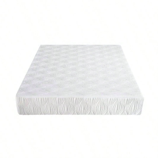 Visco Gel Infused Foam Mattress in a Box, Cool Relaxed Sleep, High - Density Foam, Firm Support, White