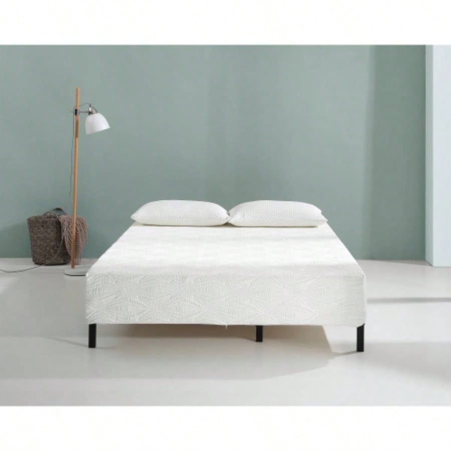 Visco Gel Infused Foam Mattress in a Box, Cool Relaxed Sleep, High - Density Foam, Firm Support, White