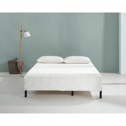 Visco Gel Infused Foam Mattress in a Box, Cool Relaxed Sleep, High - Density Foam, Firm Support, White