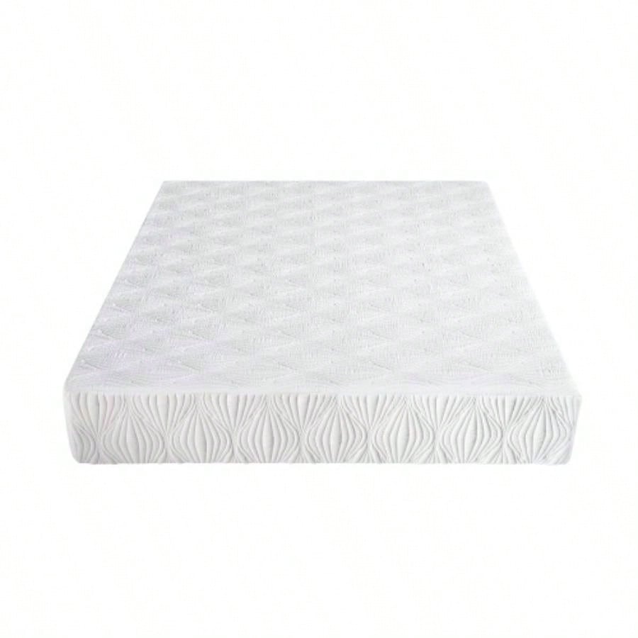 Visco Gel Infused Foam Mattress in a Box, Cool Relaxed Sleep, High - Density Foam, Firm Support, White