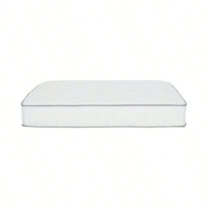 9 in. Twin Size Pocket Coil Spring Mattress in a Box, Pressure Relief Low Motion Tranfer Technology, White