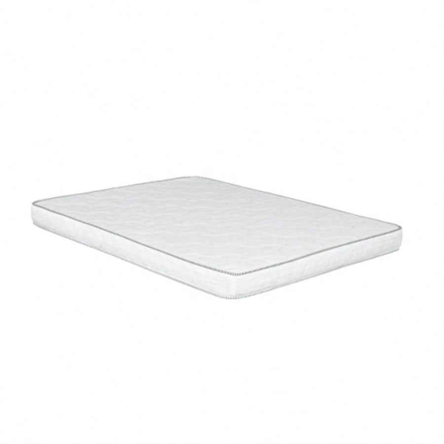 6 in. Firm Reversible Foam Mattress in a Box, Twin - Size High - Density Foam Mattress, White