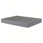 9 in. Twin - XL Size Folding Mattress Box Spring Foundation Bed Base, Polyester, Metal Frame, Gray