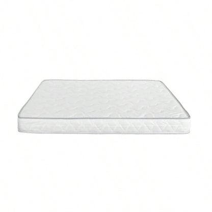6 in. Reversible Full Size Foam Mattress in a Box, High - density Foam Double Sided Quilted Mattress, White