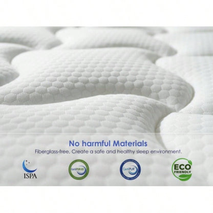10 Inch Breathable Cool Cover Foam Individual Pocket Spring Hybrid Mattress