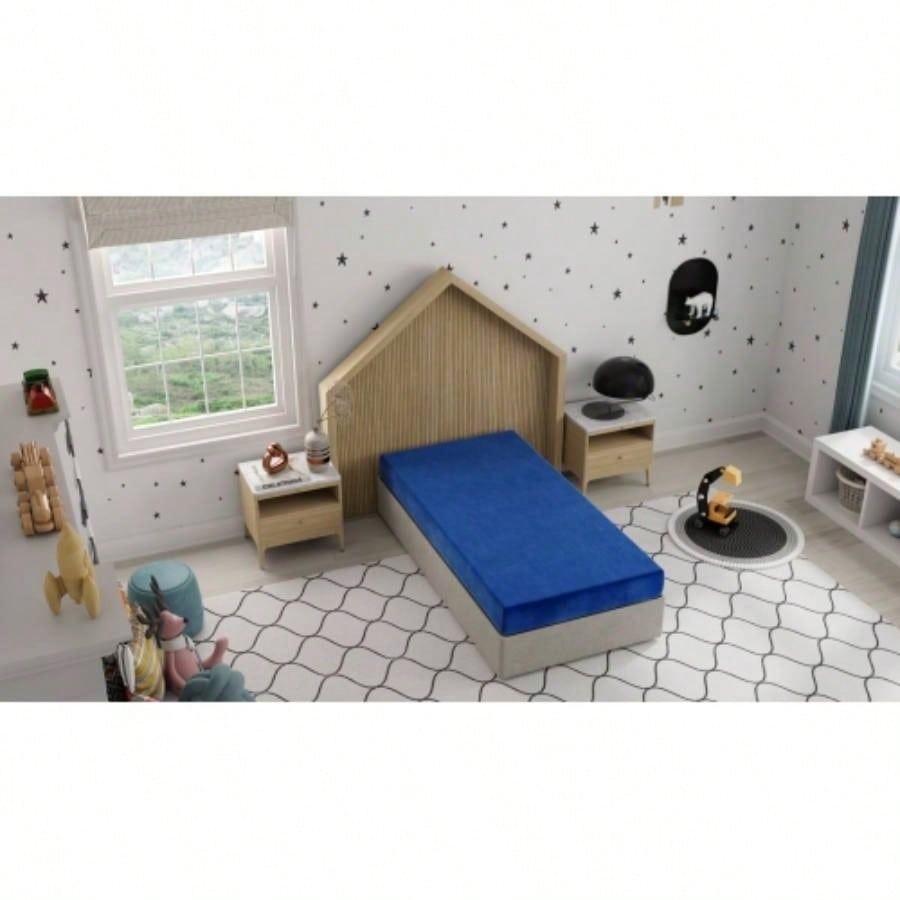 Kids Pedic Waterproof Blue Twin Mattress