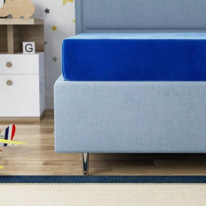 Kids Blue Twin Mattress with Resistant Cover