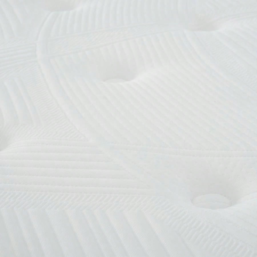 8 in. Twin Size Pocket Spring Hybrid Mattress Bed in a Box, Soft Euro Top Gel Foam Mattress, White/Gray