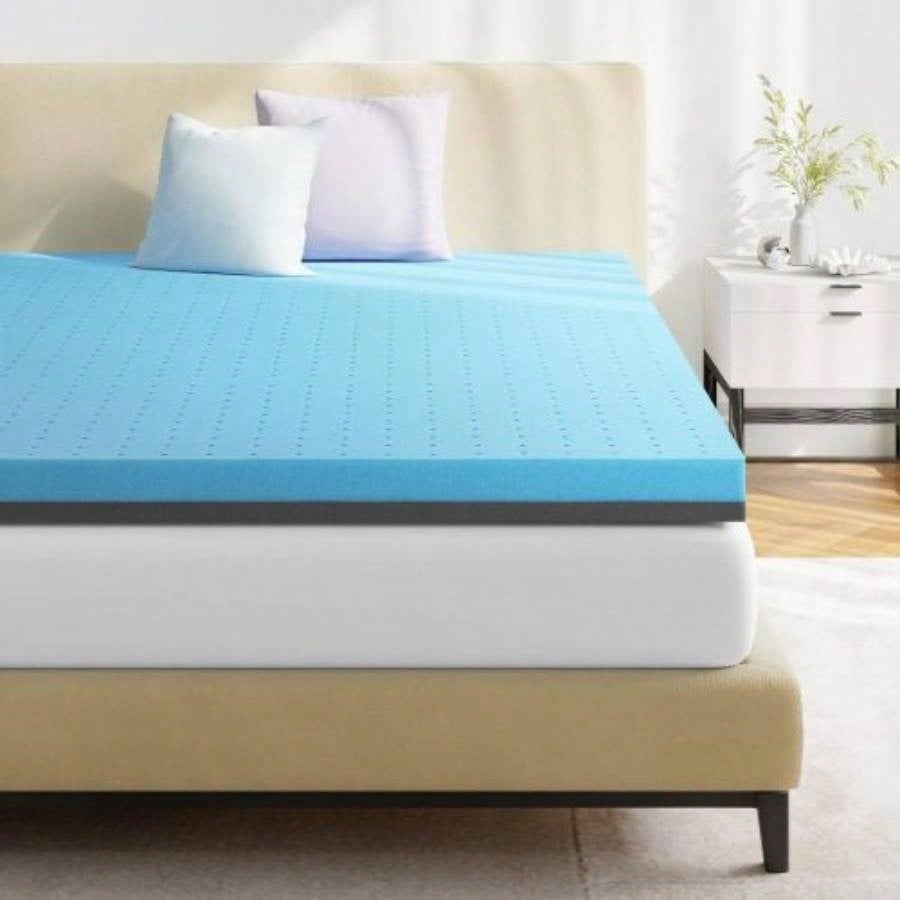 King Mattress Topper, 3 Inch Gel Infused Foam Mattress Topper, Cooling Mattress Pad Pressure Relief Back Pain, CertiPUR - US Certified