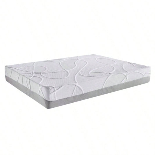 12 Inch Medium Firm Foam Mattress, Green Tea Charcoal Infused Freshness - Boosting Technology, Body - Conforming Comfort, High - Density Support, White