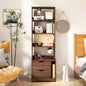 Night Stand with Bookshelf, Night Stand with 2 Storage Drawers Bedroom