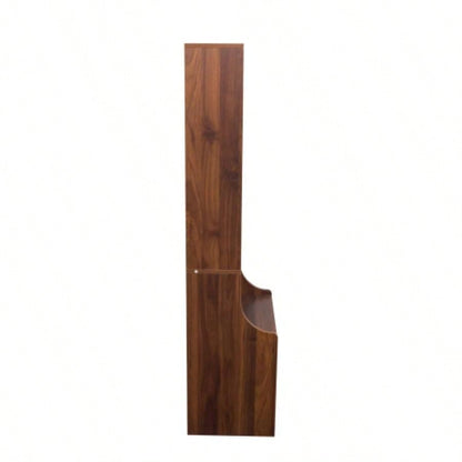Night Stand with Bookshelf, Night Stand with 2 Storage Drawers Bedroom