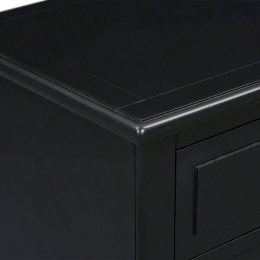 USTYLE 28painted Nightstand with 3 Drawers and Smooth Gliding Rails, Simple Bedside Cabinet with Metal handle, Minimalist Sofa Side Table with rubber Bedroom Sofa Couch Office