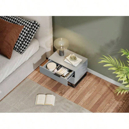 22 white Nightstand with 2 Drawer, Small Dressers Closet, Wood Storage Cabinet Hallway Bedroom Entryway, Sofa Beside Table Drawer Chest