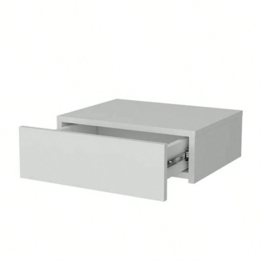 White Wall - Mounted Floating Nightstand