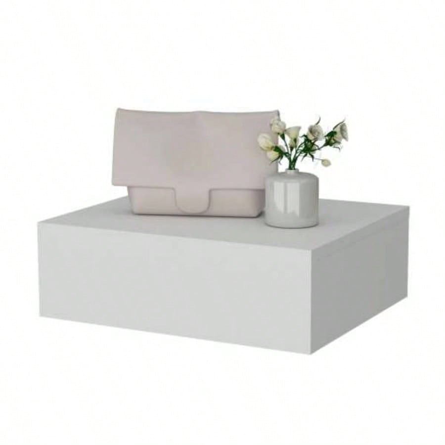 White Wall - Mounted Floating Nightstand