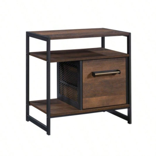 Side Table/Night Stand, Brown