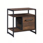 Side Table/Night Stand, Brown