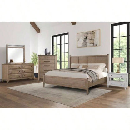 Open Nightstand White With 2 Drawers