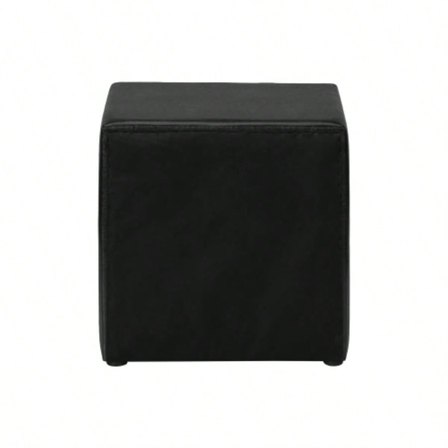 Nightstand, Nightstand, End, Side, Lamp, Storage Drawer, Bedroom, Upholstered, Black Leather Look, Transitional