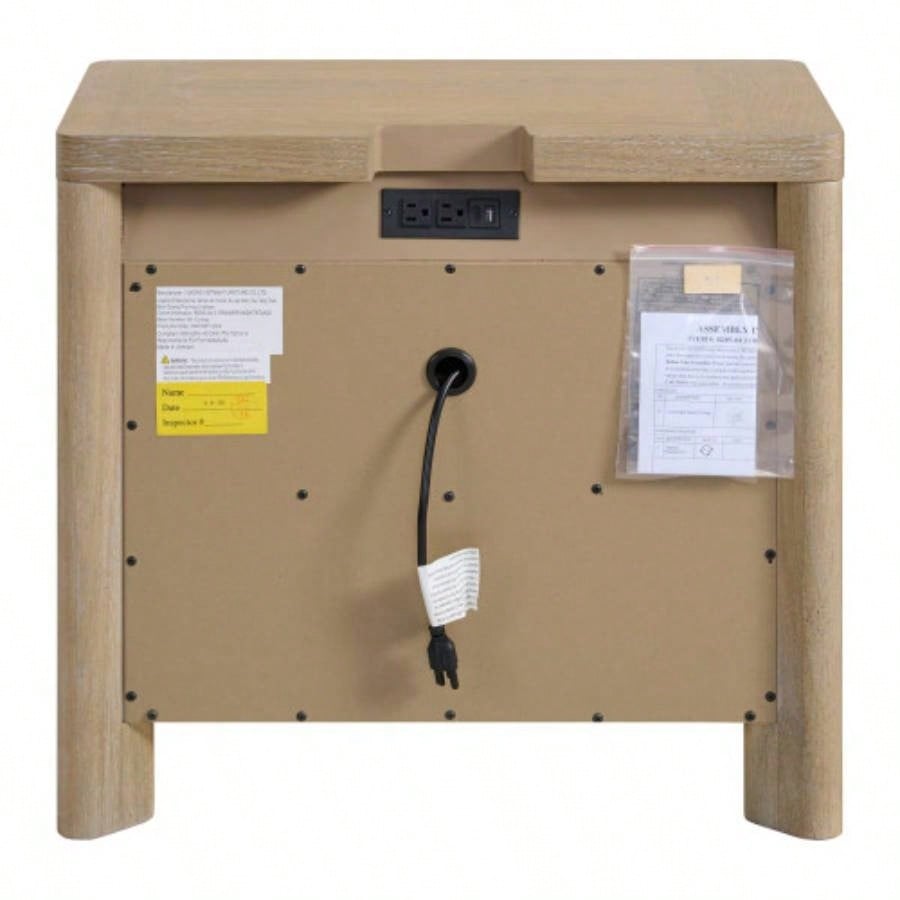 Tan 3 - Drawer Nightstand