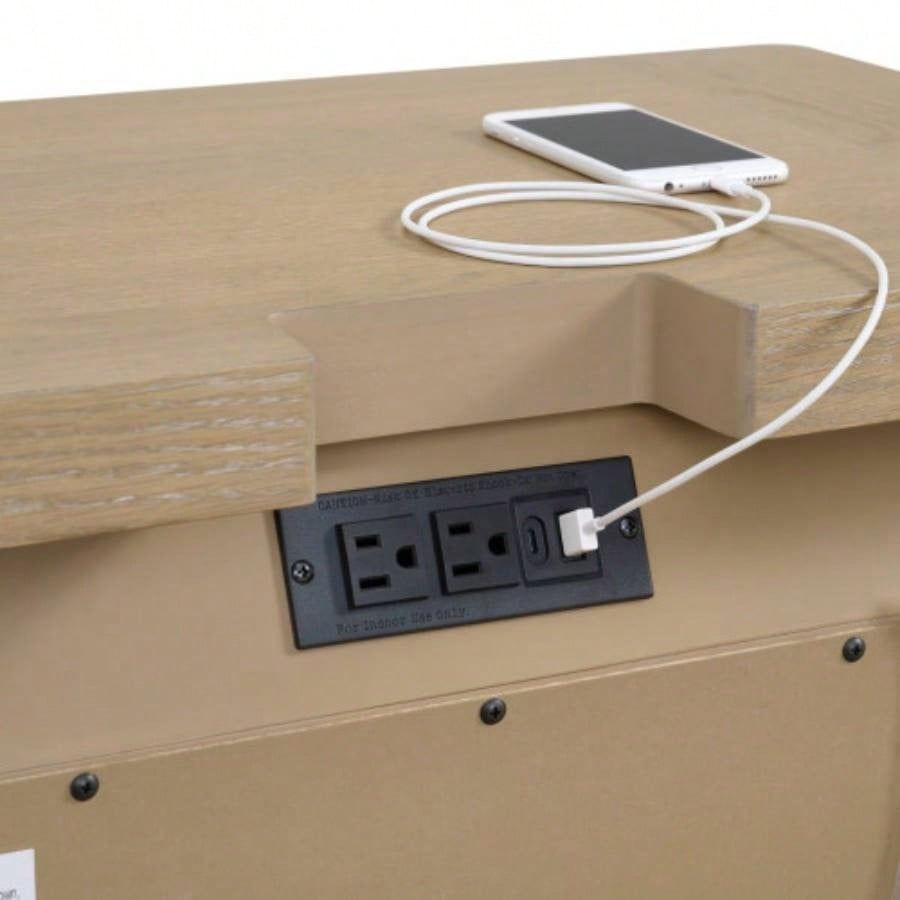 Tan 3 - Drawer Nightstand