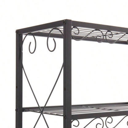 Bed Frame with 2 Nightstands Headboards with Storage Cabinet, Headboard with Shelves, Bookcase Headboard Easy Assembly Bedroom Iron and Wood Rustic Brown