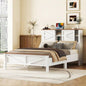 2 - Drawer Farmhouse Wooden Nightstand with Well - proportioned Design and Sleek Lines, Wood Side Table with Storage Cabinet Bedroom, Antique Gray