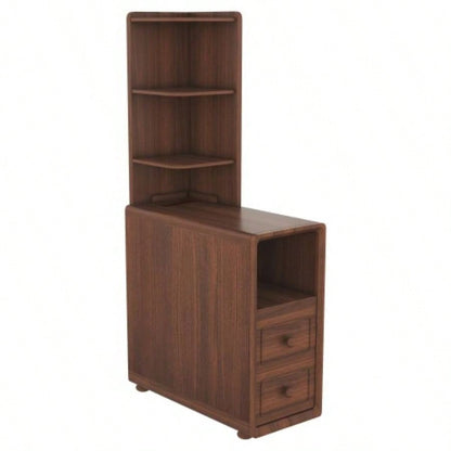 End Table with Drawers, Corner Table with Open Shelves, Tall Side Table Bedroom and CornerExpect Arrival Date 2025/4/16