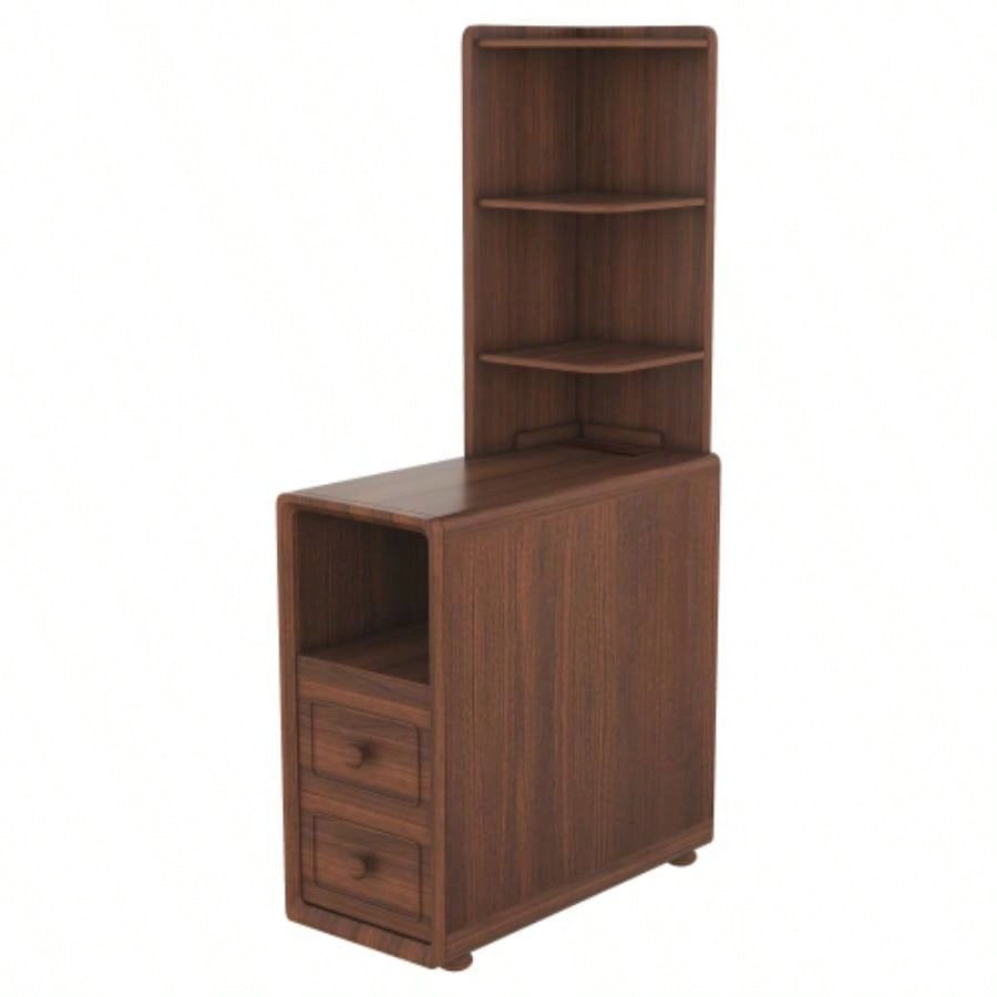 End Table with Drawers, Corner Table with Open Shelves, Tall Side Table Bedroom and CornerExpect Arrival Date 2025/4/16