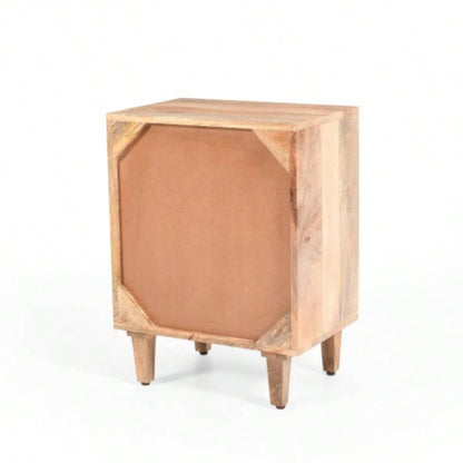 Natural Wood Nightstand
