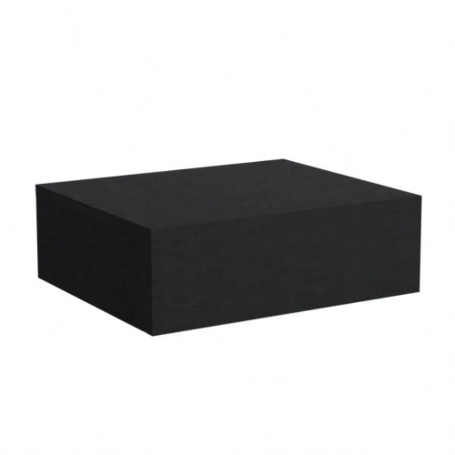 Floating Nightstand 5H, Modern Wall - Mounted Bedside Shelf with Drawer, Black