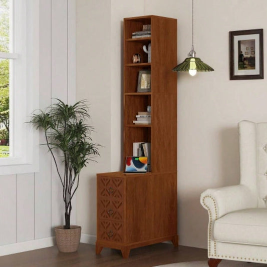 End Table with 3 Drawers, Corner Table with 4 Open Shelves, Tall Side Table Bedroom and Corner, Expect Arrival Date 2025/5/27