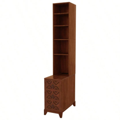 End Table with 3 Drawers, Corner Table with 4 Open Shelves, Tall Side Table Bedroom and Corner, Expect Arrival Date 2025/5/27