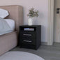 Nightstand Cartiz, Two Drawers, Light Gray