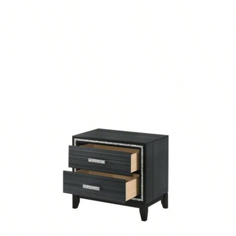Haiden Weathered Black Nightstand