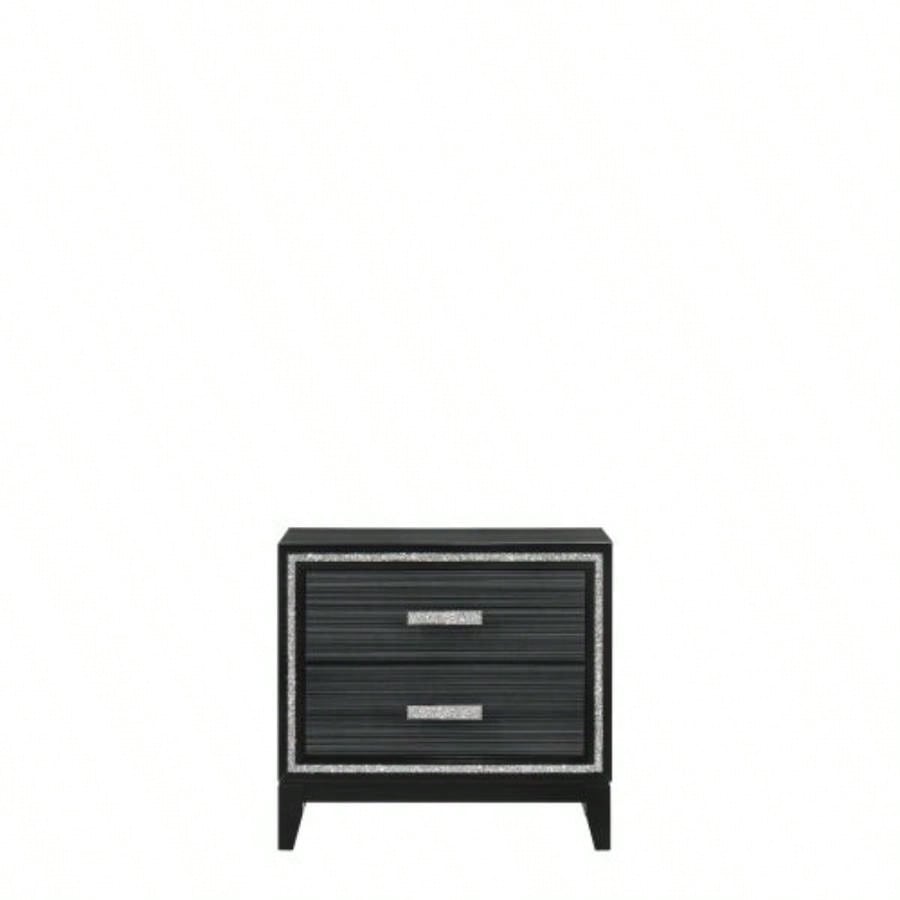 Haiden Weathered Black Nightstand